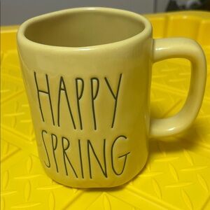 Yellow Ceramic Mug - Happy Spring